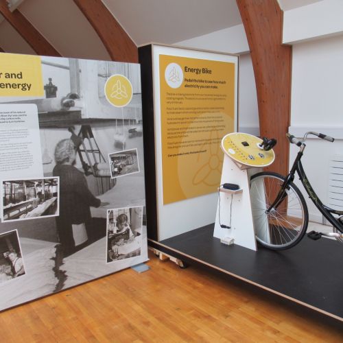 Interactive energy bike exhibit, Catrine CEVIC