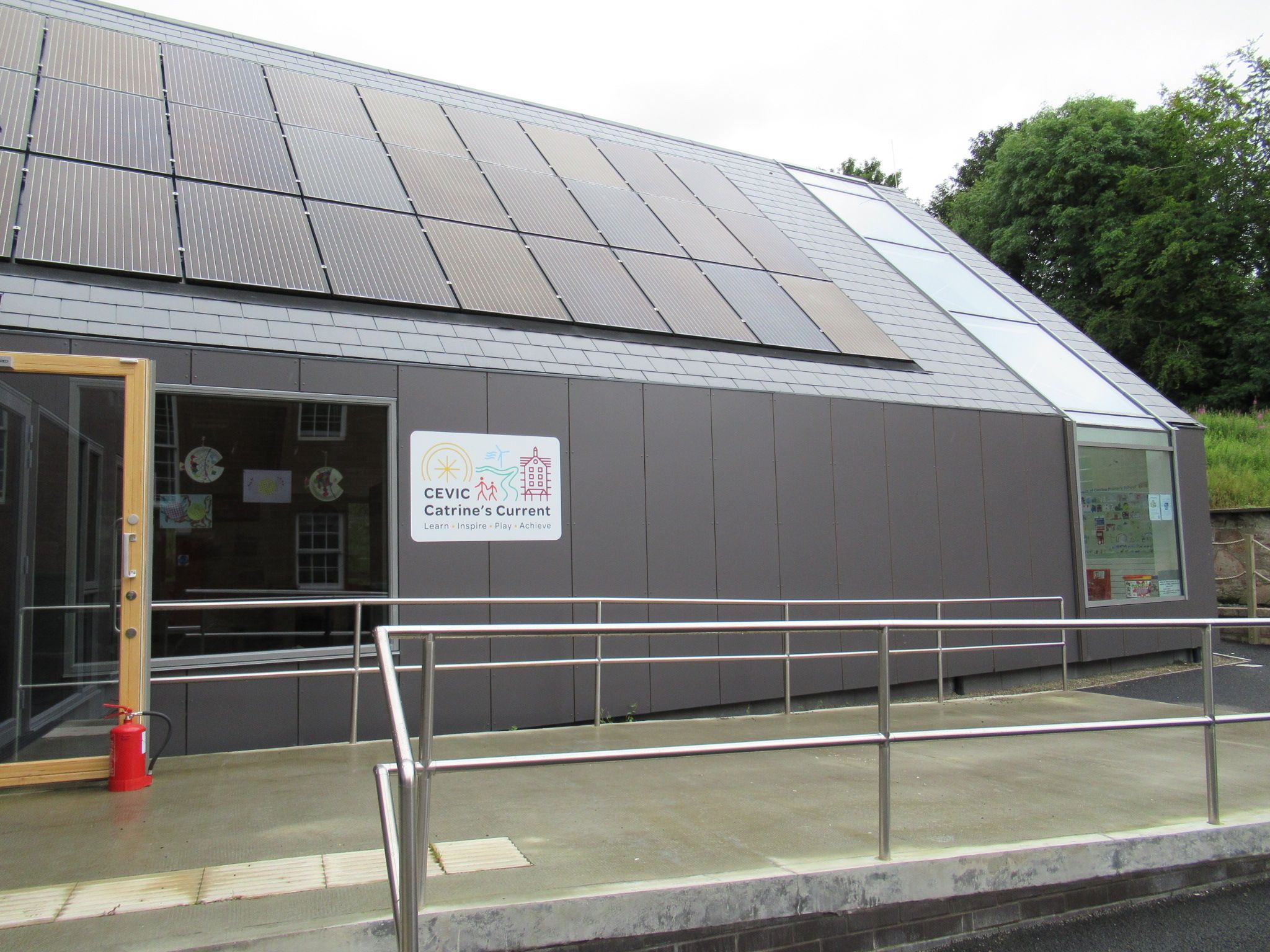 Exterior view of the Community Education and Visitor Interpretation Centre, Catrine, East Ayrshire