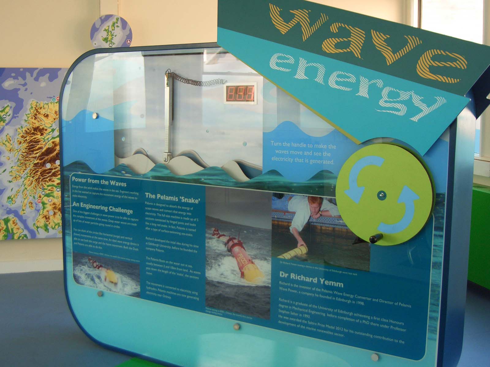 National Mining Museum, Scotland wave energy