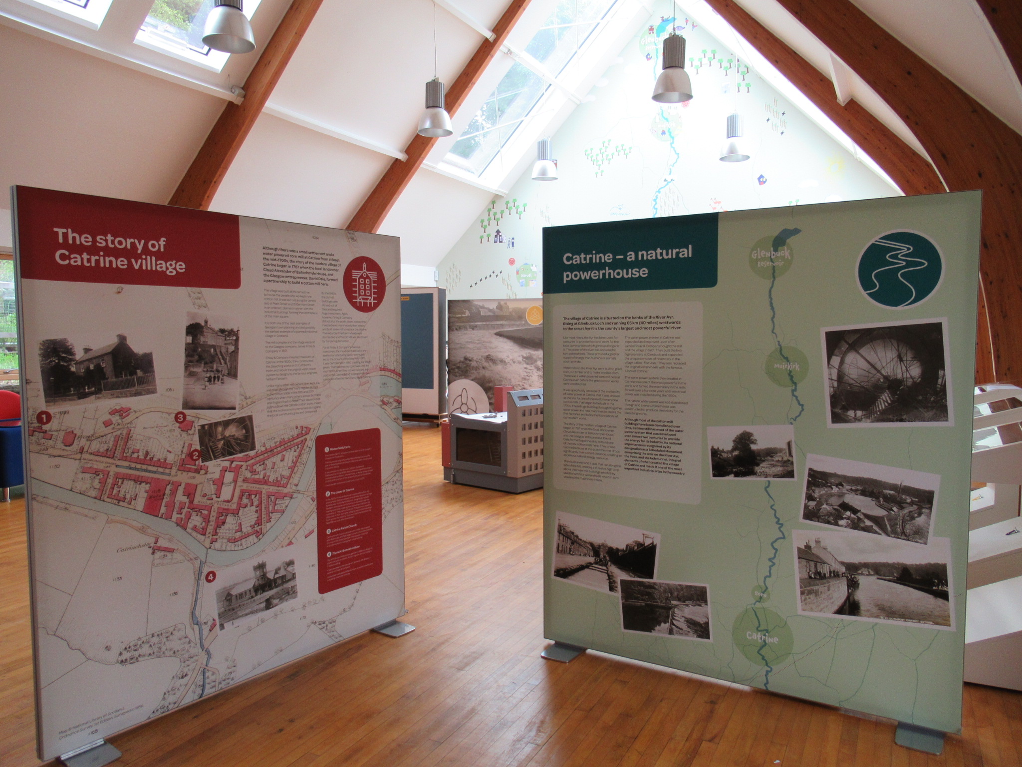 interpretation panels, catrine community education and visitor interpretation centre