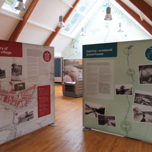 interpretation panels, catrine community education and visitor interpretation centre