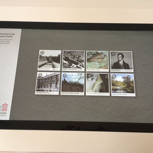 digital exhibit at Catrine community education and visitor interpretation centre