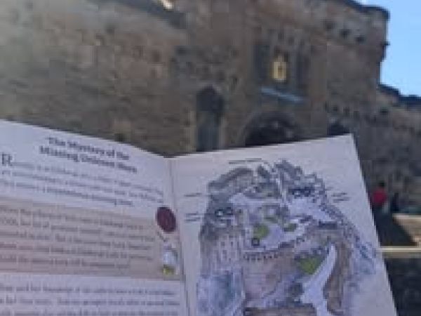 Inside page of Edinburgh Castle family trail booklet