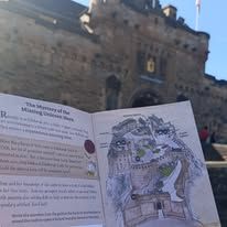 Inside page of Edinburgh Castle family trail booklet