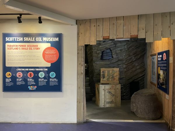 Intro panel for Scottish Shale Oil Museum
